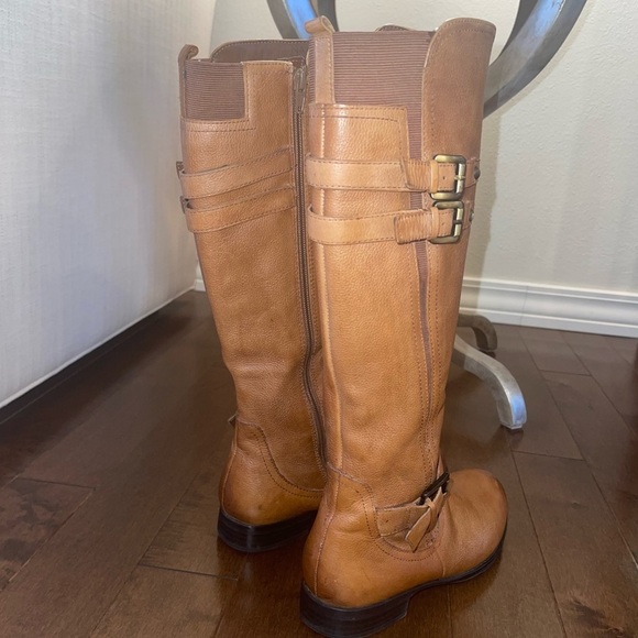 Naturalizer Jessie Tall Leather Buckle Equestrian Riding Boots - Picture 9 of 16